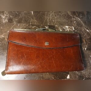 Vintage Bosca Brown Leather Women's Wallet